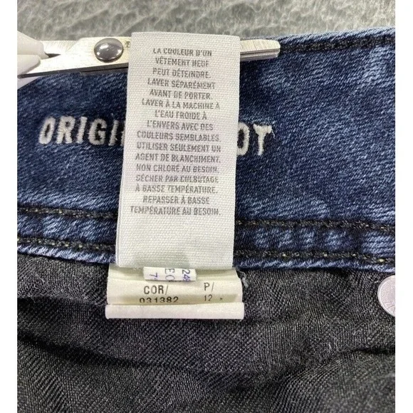 American Eagle Jeans Womens 4 Original Boot Cut Mid Rise Dark Wash Y2K Denim - Picture 5 of 14